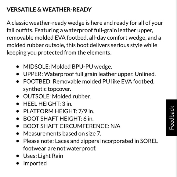 Sorel Joan of Arctic Wedge II Lux Boots size 9 - Picture 7 of 7